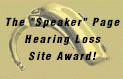 Speaker Page Award for Hearing Loss Sites