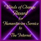 Winds of Change
Humanitarian Award